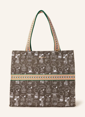 CODELLO Shopper, Farbe: KHAKI/ WEISS (Bild 1)