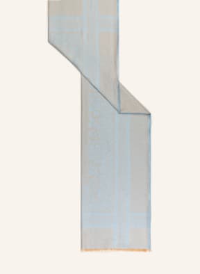 CODELLO Scarf, Color: LIGHT BLUE/ CAMEL (Image 1)