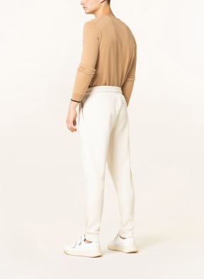 BOSS Spodnie T-SCHILLER extra slim fit w stylu dresowym, Kolor: ECRU (Obrazek 1)