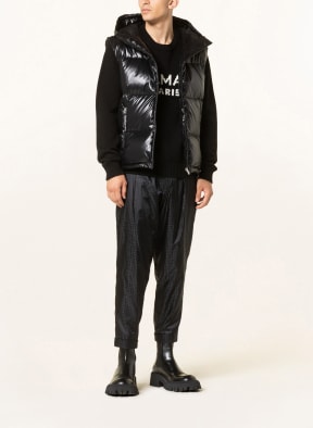 BALMAIN Down vest, Color: BLACK (Image 1)