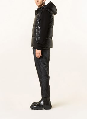 BALMAIN Down vest, Color: BLACK (Image 1)