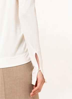 BOSS Blusenshirt EMATHEA im Materialmix mit Seide, Farbe: ECRU (Bild 1)