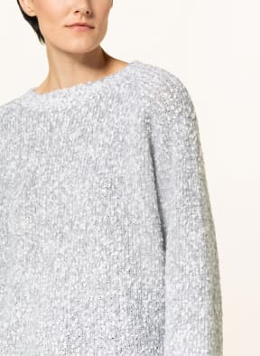 FABIANA FILIPPI Sweater with sequins, Color: WHITE/ LIGHT GRAY (Image 1)