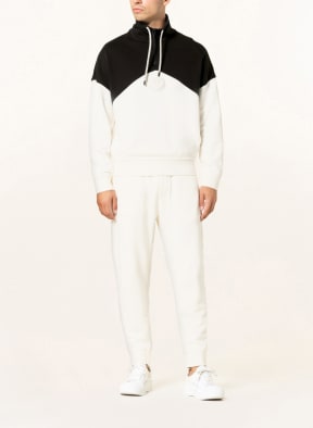 EMPORIO ARMANI Sweat-Troyer, Farbe: DUNKELBLAU/ WEISS (Bild 1)