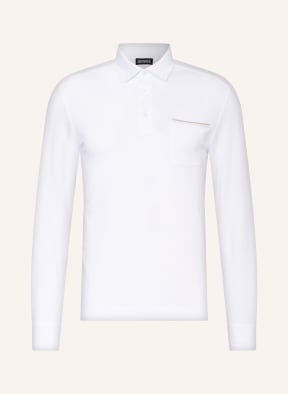 ZEGNA Piqué polo shirt, Color: WHITE (Image 1)