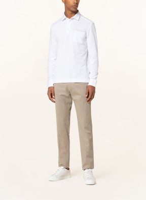 ZEGNA Piqué polo shirt, Color: WHITE (Image 1)
