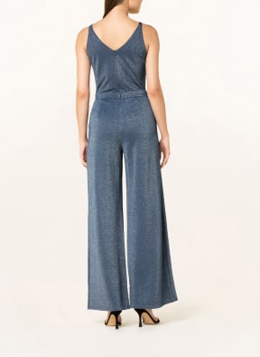 V by Vera Mont Jumpsuit mit Glitzergarn , Farbe: DUNKELBLAU/ SILBER (Bild 1)