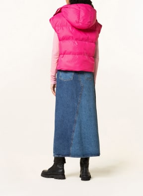 MRS & HUGS Quilted vest , Color: PINK (Image 1)