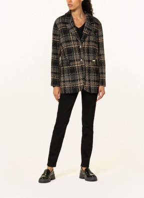 MOS MOSH Blazer ACIS AVER with glitter thread, Color: BLACK/ BEIGE (Image 1)