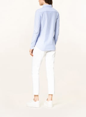 POLO RALPH LAUREN Hemdbluse aus Piqué, Farbe: HELLBLAU/ WEISS (Bild 1)