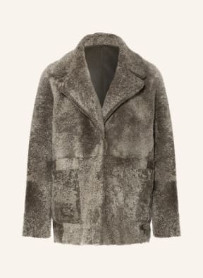 BENEDETTA NOVI Lammfell-Jacke AMANDA zum Wenden, Farbe: KHAKI (Bild 1)