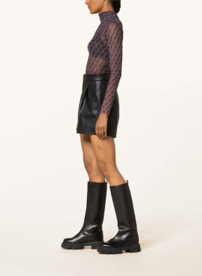 rich&royal Shorts in Lederoptik, Farbe: SCHWARZ (Bild 1)