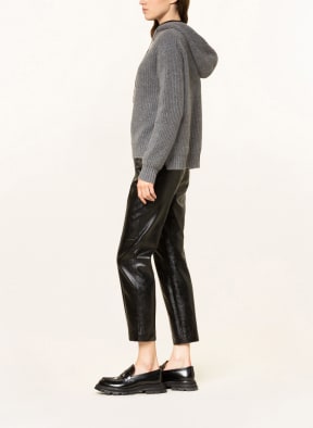 MRS & HUGS Strick-Hoodie aus Cashmere, Farbe: GRAU (Bild 1)