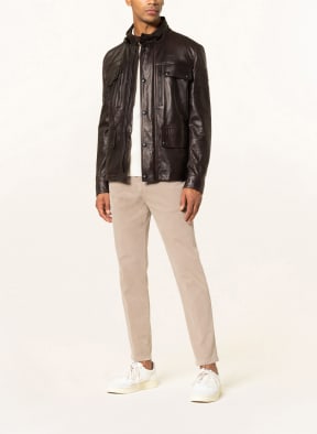 BELSTAFF Leather jacket DENE, Color: DARK BROWN (Image 1)