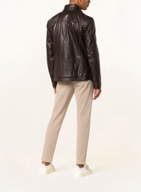BELSTAFF Leather jacket DENE, Color: DARK BROWN (Image 1)