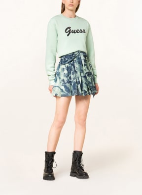 GUESS Sweatshirt ALONA with decorative gems, Color: LIGHT GREEN (Image 1)