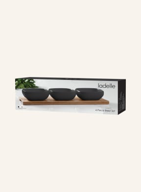 ladelle 4-piece Bowl set ESSENTIALS, Color: DARK GRAY/ DARK BROWN (Image 1)