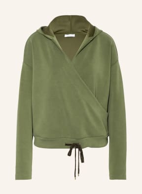 rich&royal Hoodie in wrap look, Color: GREEN (Image 1)