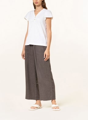 WHISTLES T-Shirt mit Leinen, Farbe: WEISS (Bild 1)