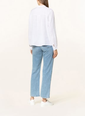 Phase Eight Linen blouse ENID with ruffles , Color: WHITE (Image 1)