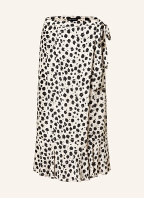 WHISTLES Wrap skirt, Color: BLACK/ CREAM (Image 1)