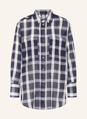 OPUS Shirt blouse FRANNIE, Color: WHITE/ BLUE/ LIGHT BLUE (Image 1)