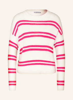 comma casual identity Pullover, Farbe: ECRU/ PINK/ SCHWARZ (Bild 1)