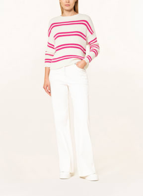 comma casual identity Pullover, Farbe: ECRU/ PINK/ SCHWARZ (Bild 1)