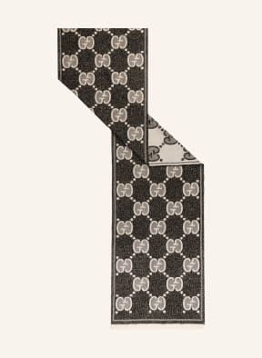 GUCCI Scarf with glitter thread, Color: BLACK/ BEIGE/ GOLD (Image 1)