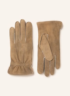 TR HANDSCHUHE WIEN Lederhandschuhe , Farbe: BEIGE (Bild 1)