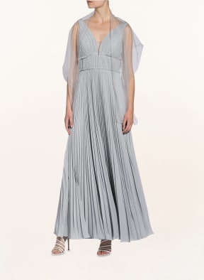 unique Evening dress with glitter thread , Color: SILVER/ LIGHT GRAY (Image 1)