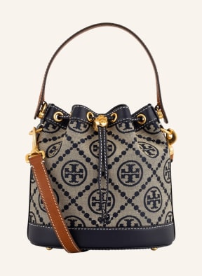 TORY BURCH Beuteltasche, Farbe: DUNKELBLAU/ BEIGE (Bild 1)