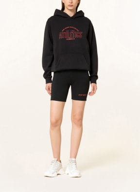 SPORTY & RICH Hoodie, Color: BLACK/ RED (Image 1)
