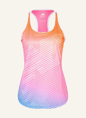 new balance Running top ACCELERATE, Color: ORANGE/ NEON PINK/ WHITE (Image 1)