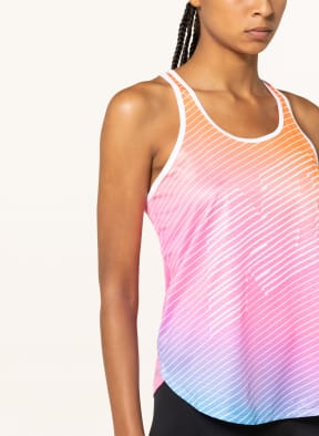 new balance Running top ACCELERATE, Color: ORANGE/ NEON PINK/ WHITE (Image 1)