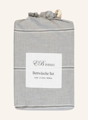 EB HOME Bettwäsche RAVENNA, Farbe: GRAU/ WEISS (Bild 1)