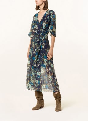 GUESS Wrap dress DAMIENNE , Color: DARK BLUE/ GREEN/ ECRU (Image 1)