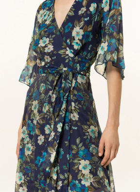 GUESS Wrap dress DAMIENNE , Color: DARK BLUE/ GREEN/ ECRU (Image 1)