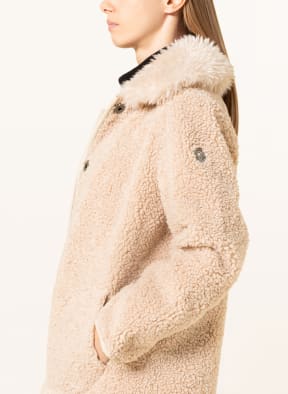 SPORTALM Kunstfell-Mantel, Farbe: BEIGE (Bild 1)