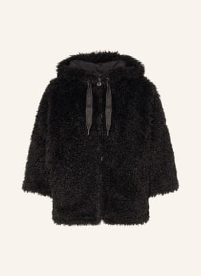 SPORTALM Teddyfell-Jacke, Farbe: SCHWARZ (Bild 1)
