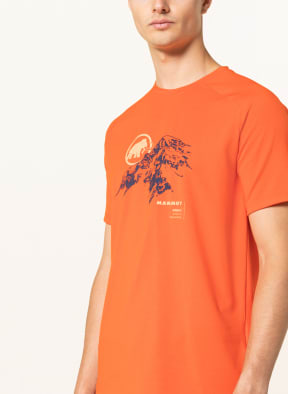 MAMMUT T-shirt MOUNTAIN, Color: ORANGE/ DARK BLUE/ NEON ORANGE (Image 1)