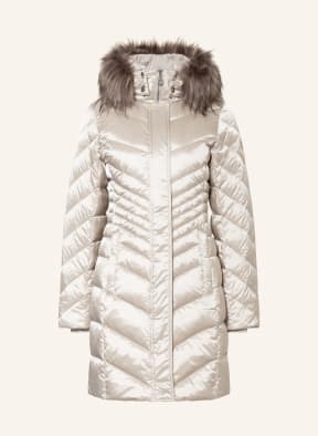 SPORTALM Daunenmantel mit abnehmbarem Kunstpelz, Farbe: BEIGE (Bild 1)