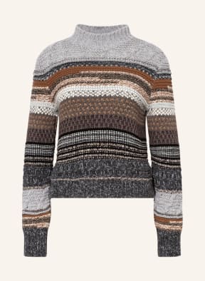 Chloé Cashmere sweater , Color: GRAY/ BROWN/ BLACK (Image 1)