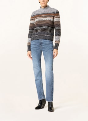 Chloé Cashmere sweater , Color: GRAY/ BROWN/ BLACK (Image 1)