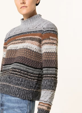 Chloé Cashmere sweater , Color: GRAY/ BROWN/ BLACK (Image 1)