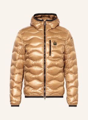 Blauer Daunenjacke, Farbe: CAMEL (Bild 1)