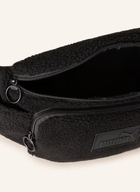 PUMA Waist bag made of teddy , Color: BLACK (Image 1)