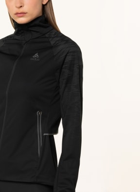 odlo Running jacket ZEROWEIGHT PRO WARM with mesh, Color: 15000 BLACK (Image 1)