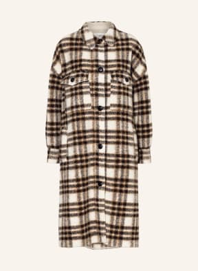 ISABEL MARANT ÉTOILE Mantel FONTIZI mit Leinen, Farbe: ECRU/ SCHWARZ (Bild 1)