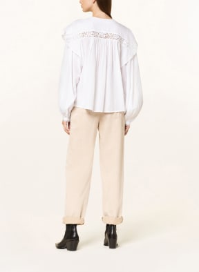 ISABEL MARANT ÉTOILE Bluse GEORGINA mit Spitze und Volants, Farbe: WEISS (Bild 1)